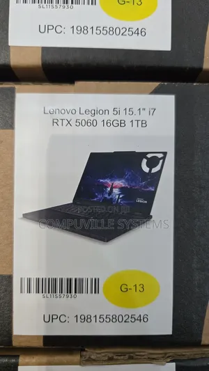 New Laptop Lenovo Legion 5i 16GB Intel Core i7 SSD 1T