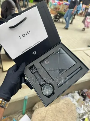 Tomi Watch,Wallet Pen Gift Set for Men–Complete Classic Gift Set in Gh