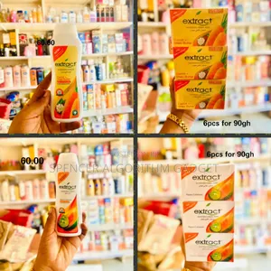 Extract Carrot+Shea Butter/Papaya Calamansi Lotion 200ml and Soap