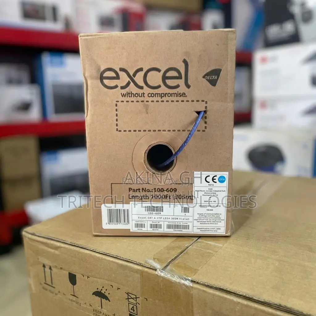 Excel 100-609 - Cat6 U/Utp 25awg Violet Bx305m