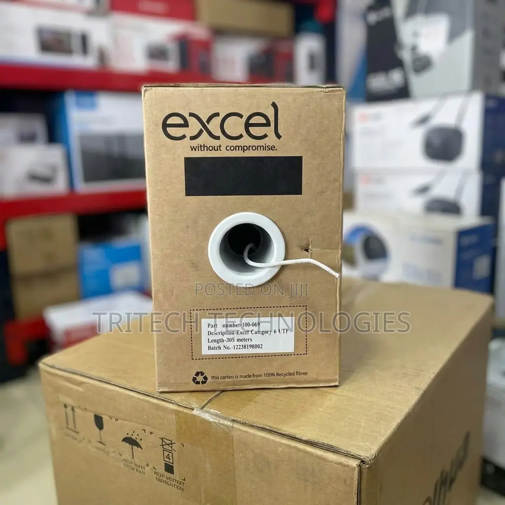Excel 100-069 Cat6 Utp Cable 305m Grey Colour
