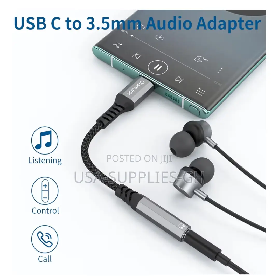 Qianlink 3.5mm Aux Female Cable To Usb - C Cable From Usa