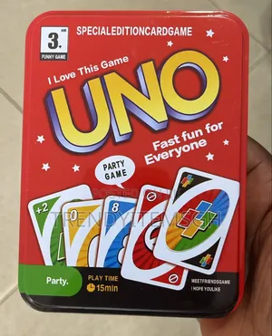 Uno Card Game With Collectible Storage Tin