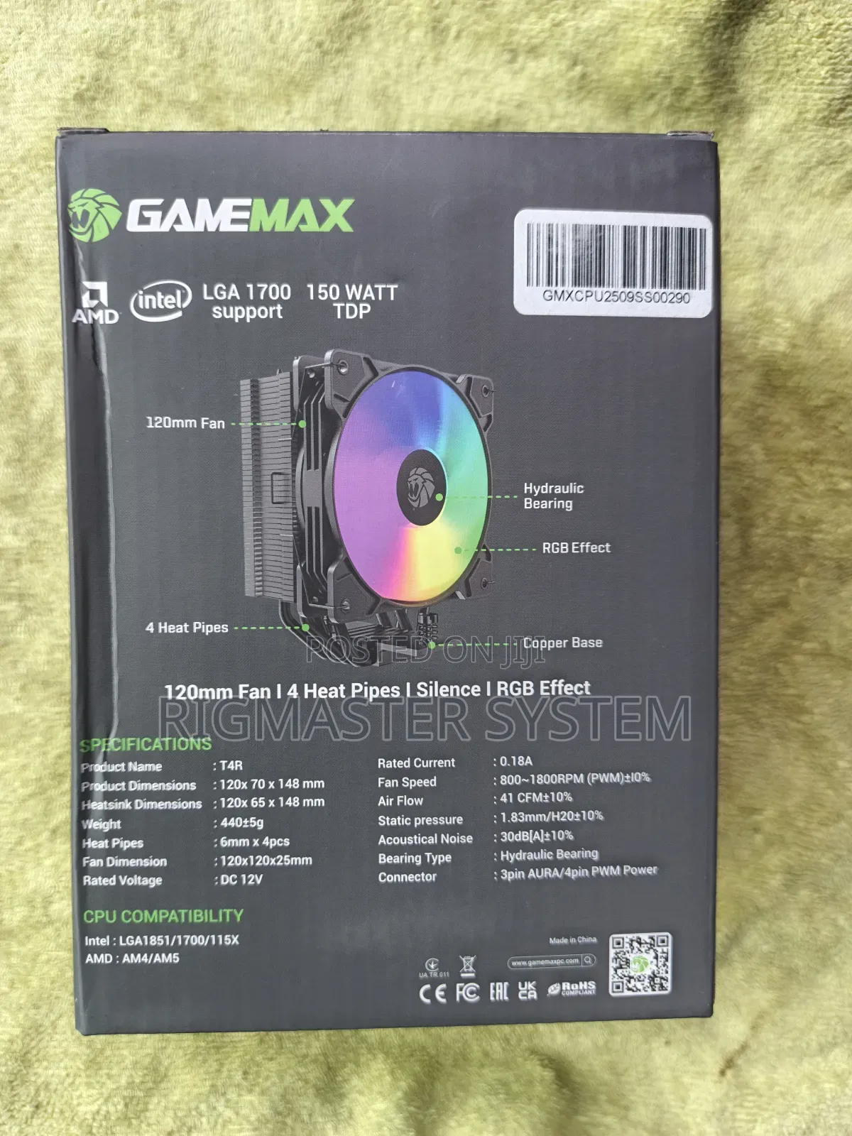 Gamemax Xtreme Force 120mm Air Cooler