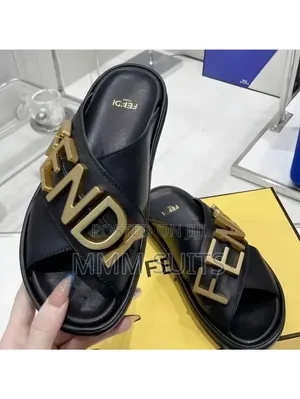 Quality Ladies Fendi Slippers Fresh in Box Promotional Price