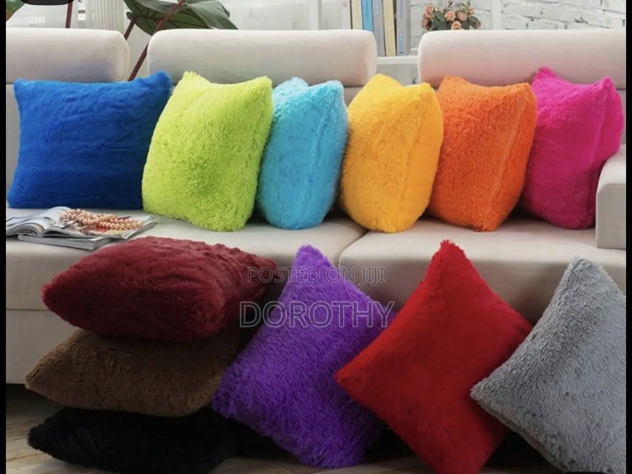 Fluffy Throw Pillows(2pieces)