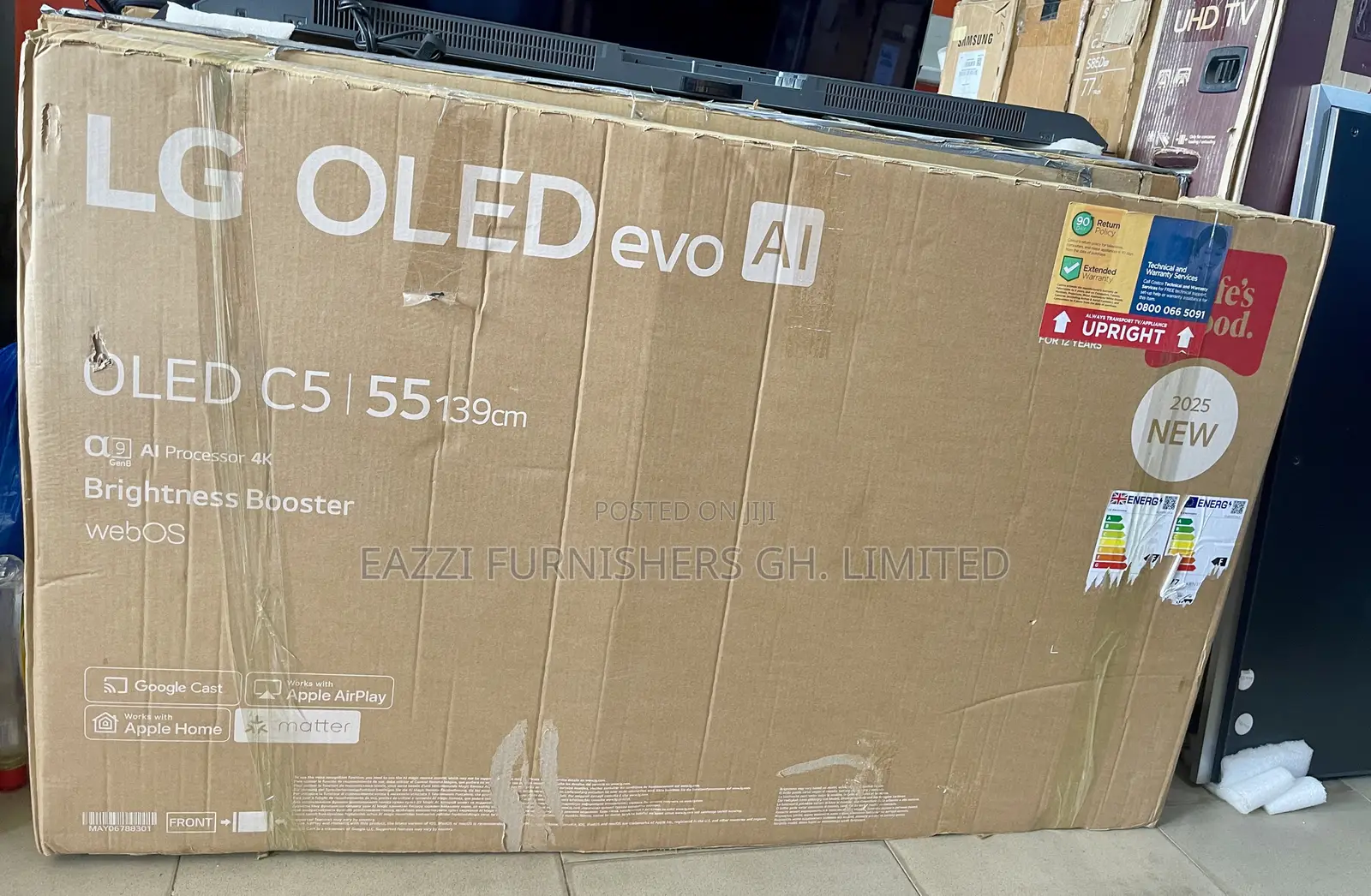 55 Inches Smart Uhd HDR at 144hz Lg Oled C5 Gaming Tv 4x Hdmi 2.1 (