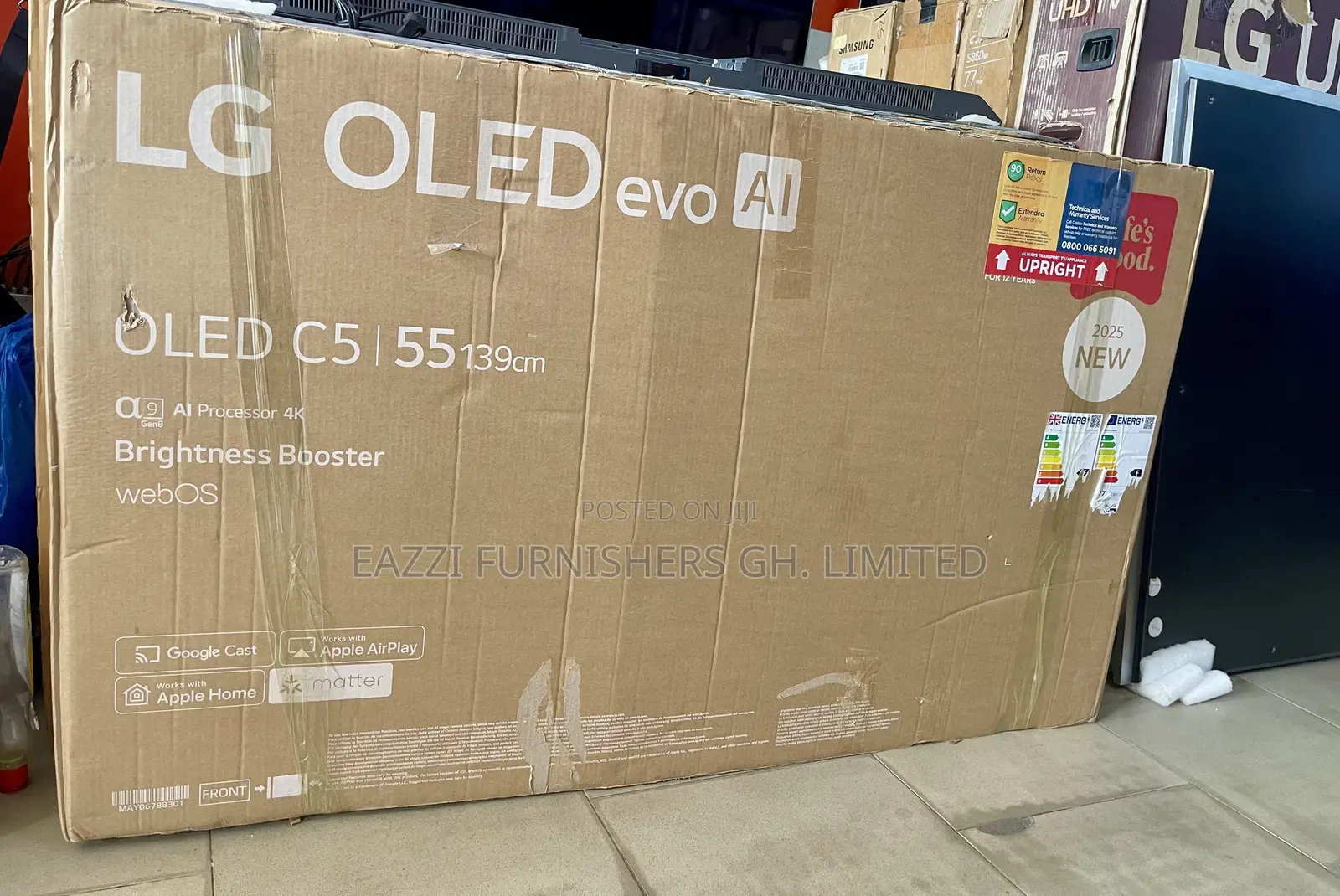 55 Inches Smart Uhd HDR at 144hz Lg Oled C5 Gaming Tv 4x Hdmi 2.1 (