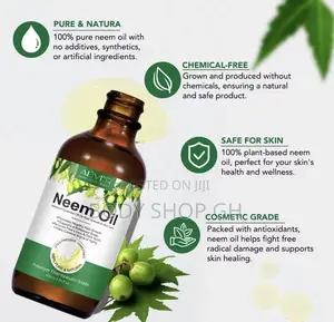 Organic Neem Oil 100% Pure Natural Oil, Hair Growth, Skin, Body Care