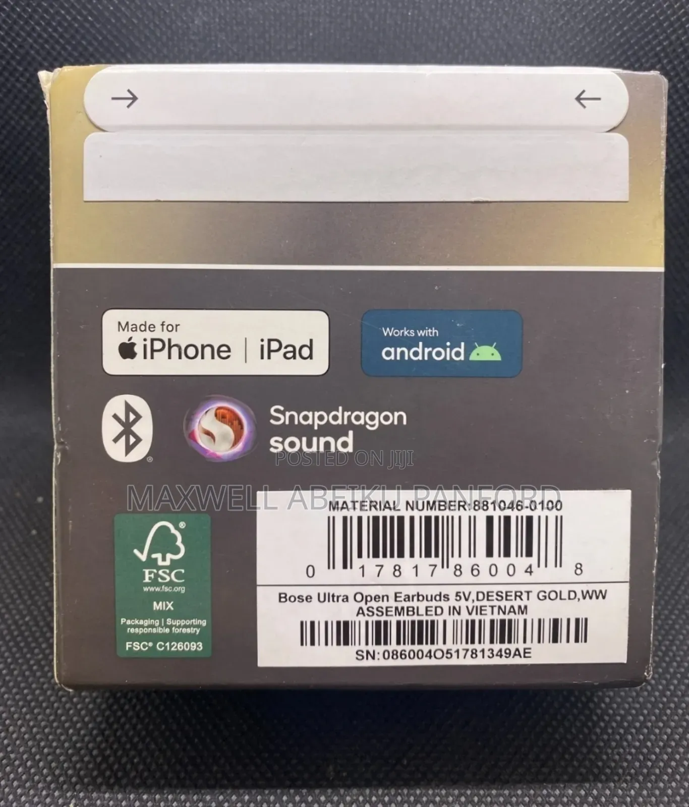 New Sealed Bose Ultra Open-Earbud Desert Gold