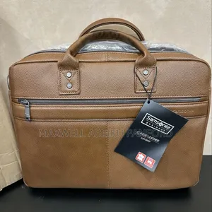 Samsonite Classic Leather Slim Brief, Brown , One Size Laptop Case