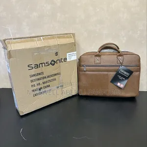 Samsonite Classic Leather Slim Brief, Brown , One Size Laptop Case