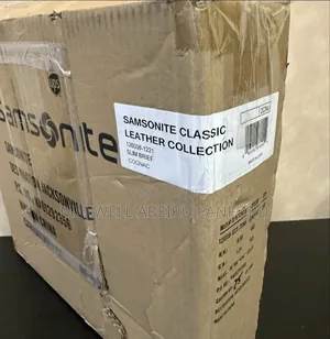 Samsonite Classic Leather Slim Brief, Brown , One Size Laptop Case