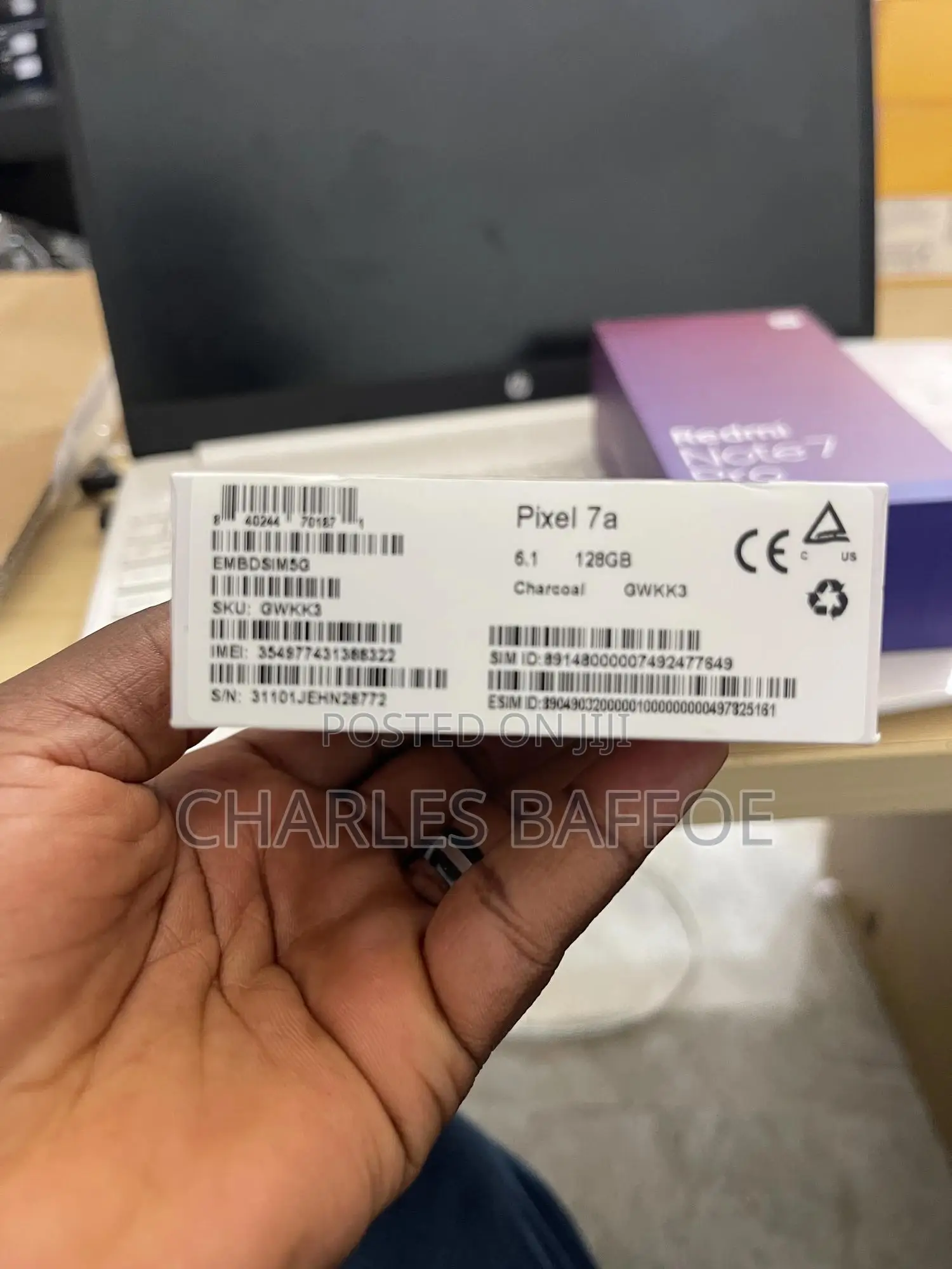 New Google Pixel 7a 128 GB Black