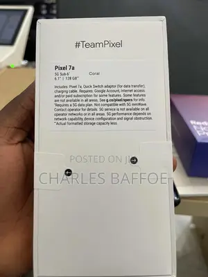 New Google Pixel 7a 128 GB Black