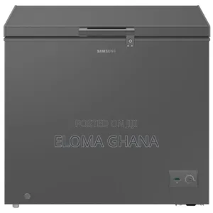 Dark Gray/Silver Finish Samsung 198-Litre Chest Freezer.