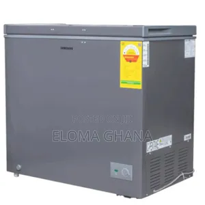 Samsung 287-Litre Dark Gray Single-Door Chest Freezer.