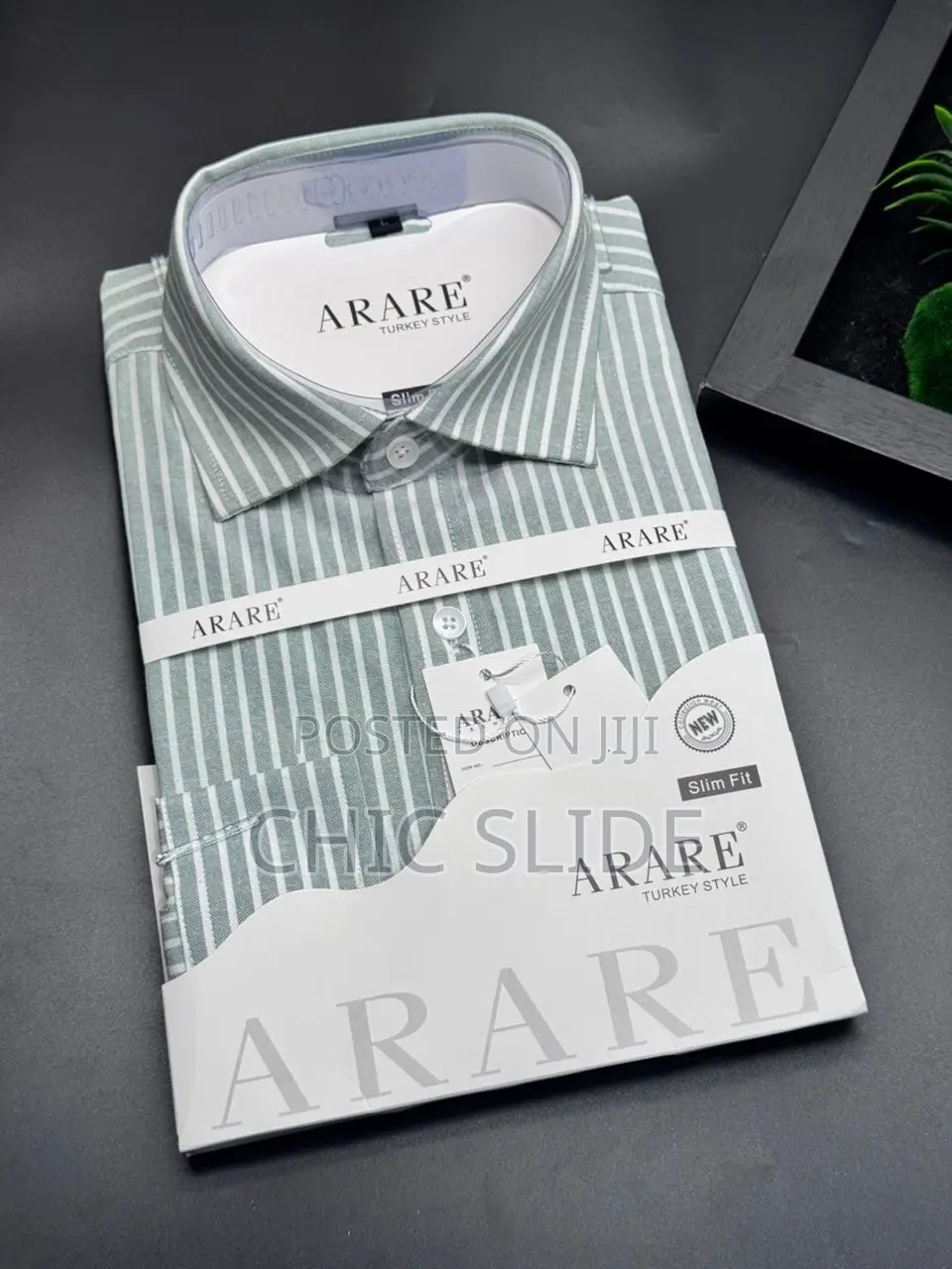 Meshed Arare Stripped Shirts
