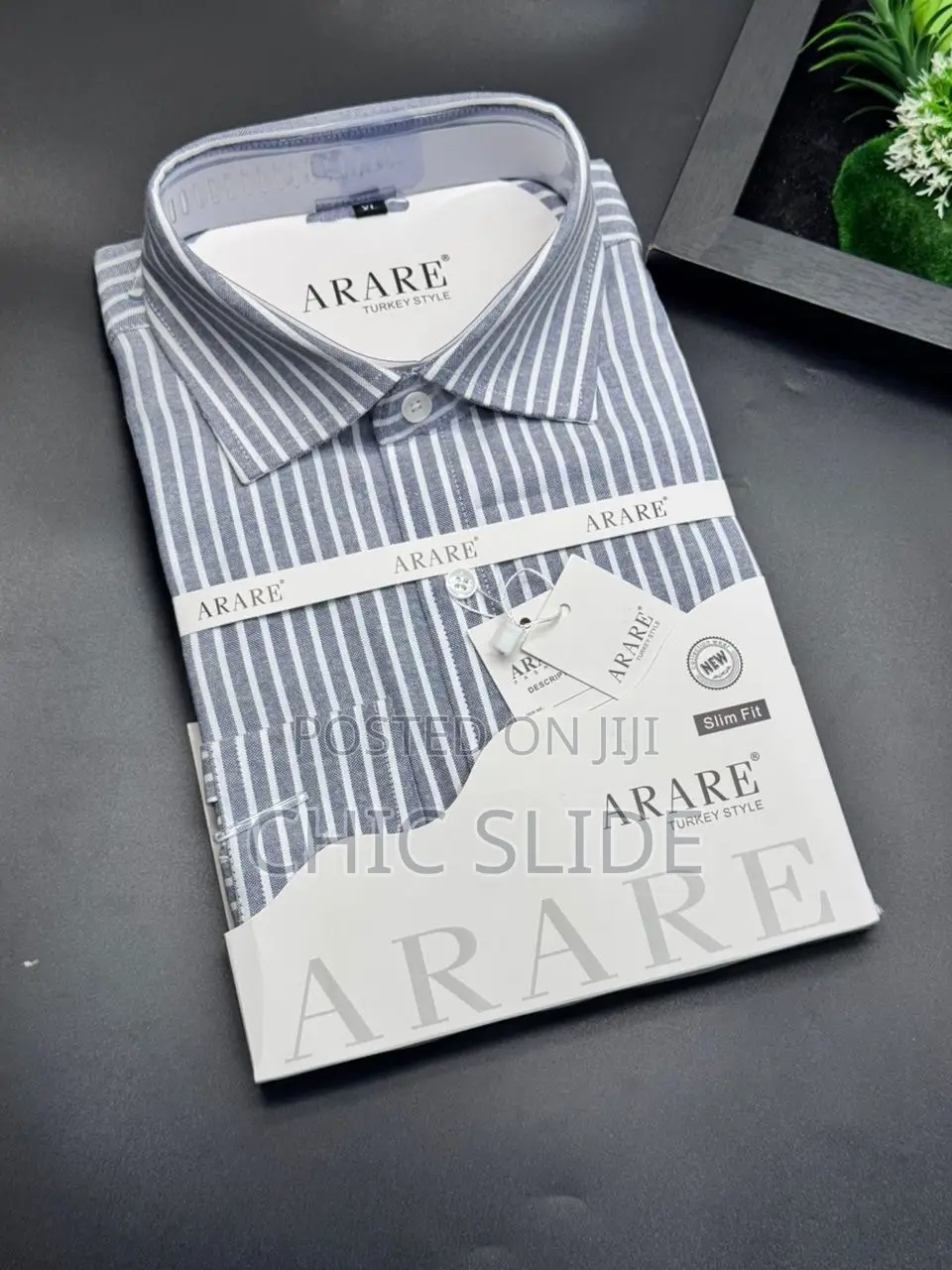 Meshed Arare Stripped Shirts