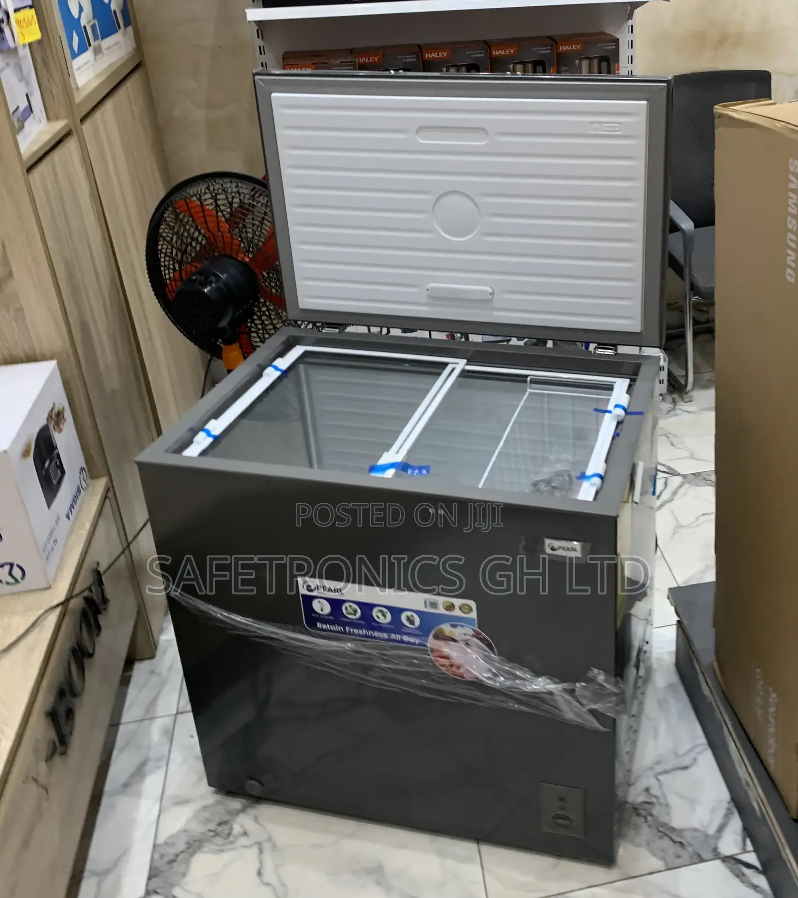 Authentic Glass Lid 1 Door Pearl 199 Liters PCF-2620-13m Freezer