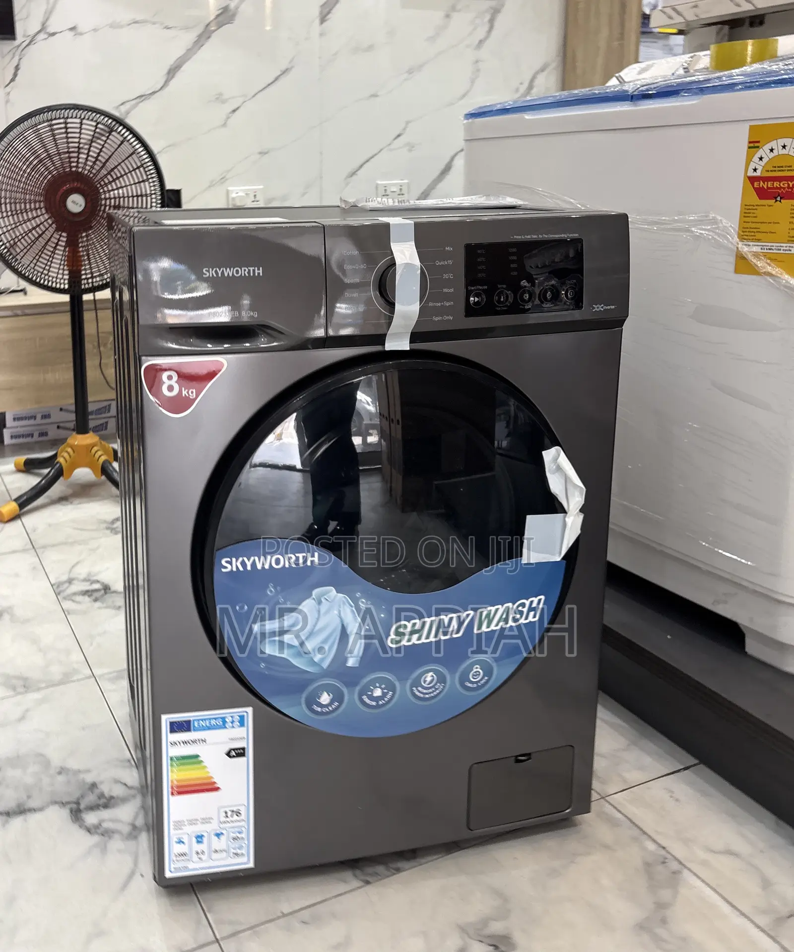 Efficient Sigma 8kg Full Automatic Front Load Washing Machine(Gray).