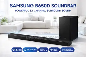 Samsung B650d Soundbar – Powerful 3.1 Channel Surround Sound