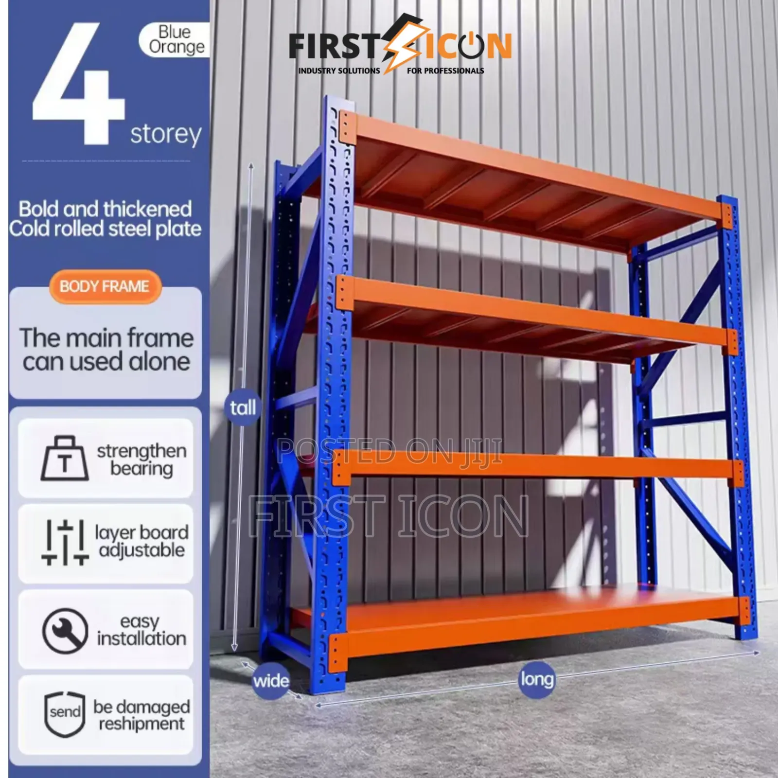 2m X 1.5m Warehouse Racking Storage Shelving Shelf Rack