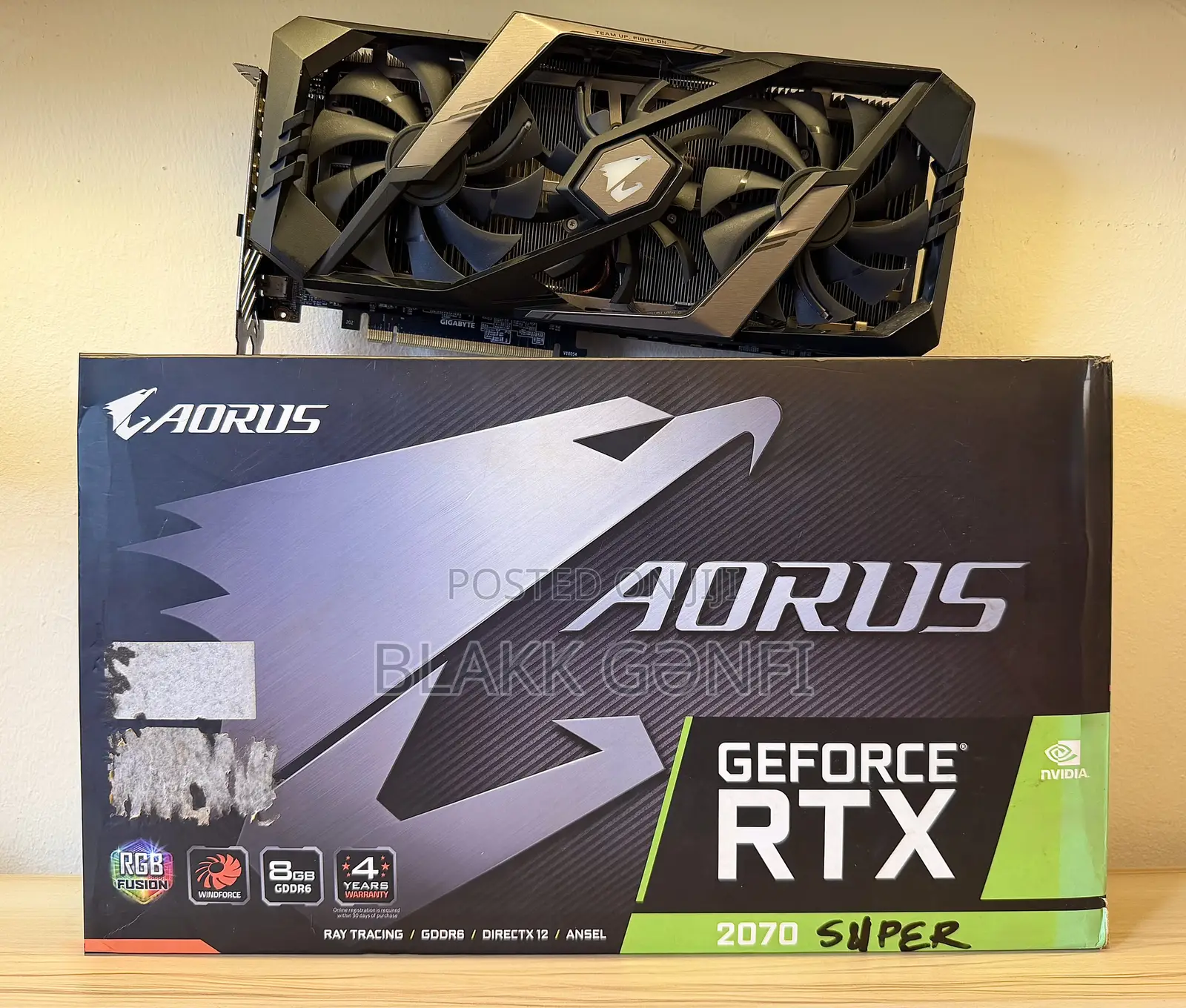 Gigabyte Aorus RTX 2070 Super 8gb RGB Card