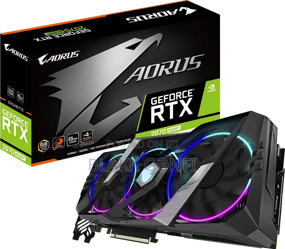Gigabyte Aorus RTX 2070 Super 8gb RGB Card