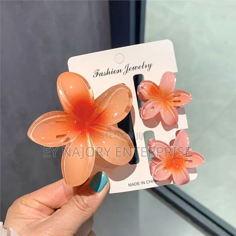 3in1 Flower Claw Clip Set – Stylish Hair Accessories