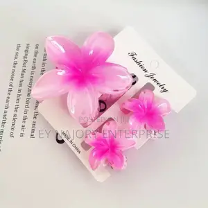 3in1 Flower Claw Clip Set – Stylish Hair Accessories