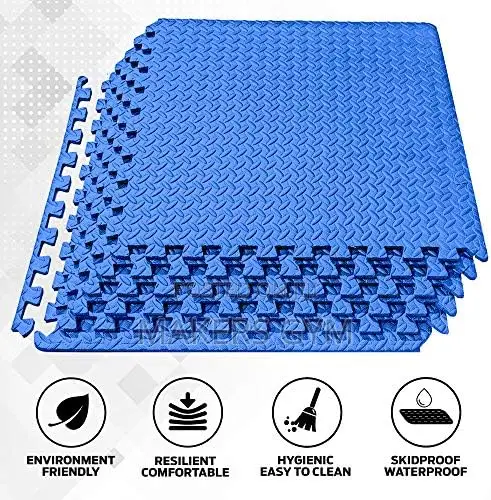 Gym Floor Tiles (Blue Colour)