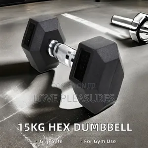 Pair of 15kg Home Gym Fitness Dumbell