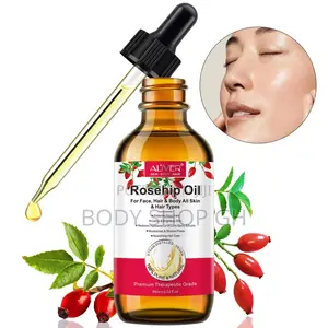 Organic Rosehip Oil, Cold Pressed, 100% Pure for Skin and Hair Care