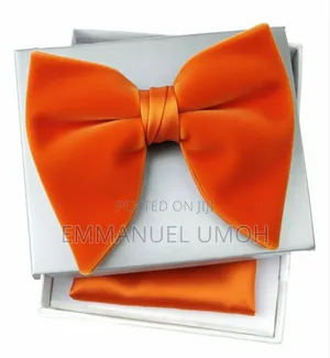 Classic Velvet Butterfly Bow Tie and Pocket Kerchief