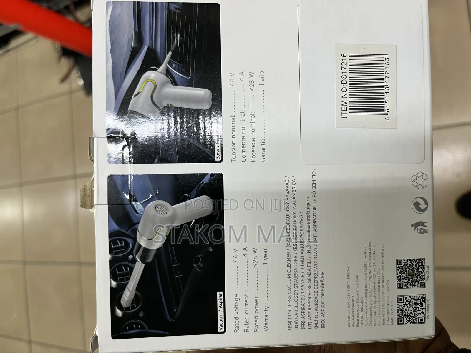 Cordless Vacuum Cleaner for Car and Home