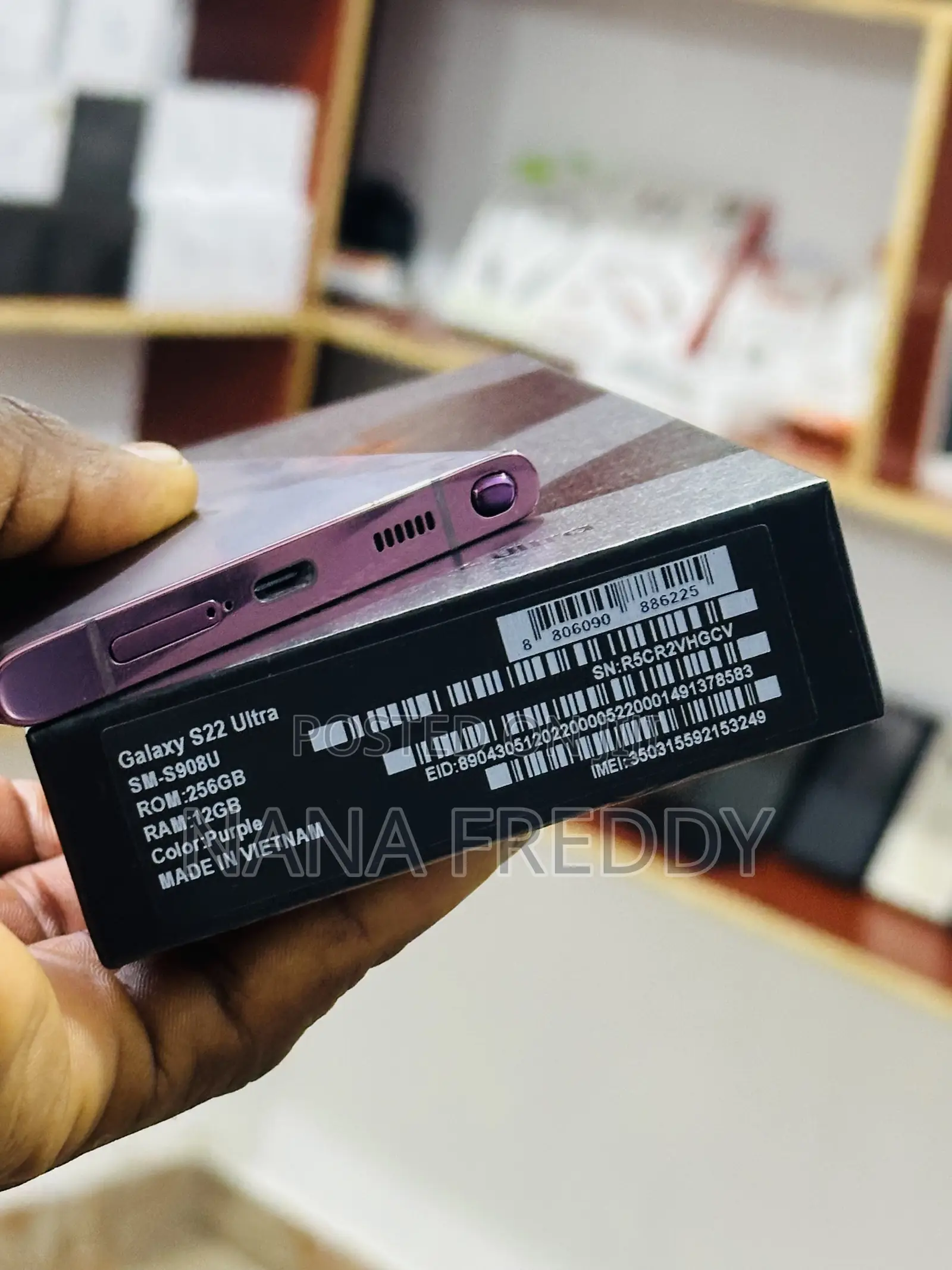 New Samsung Galaxy S22 Ultra 5G 256 GB Purple