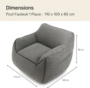 Bean Bag (Xl Banana Air) Dark Grey