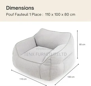 Bea Bag/Sofa XXL (Bananair Light Grey)