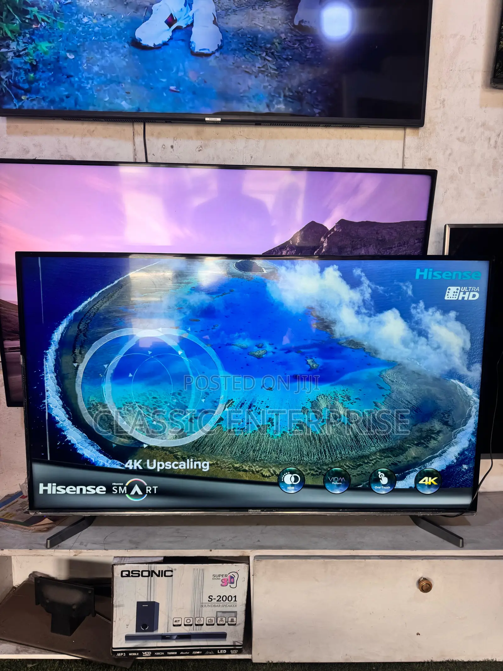 Hisense Uhd DBX Europe Standard Smart Tv Over 450 Free Channels
