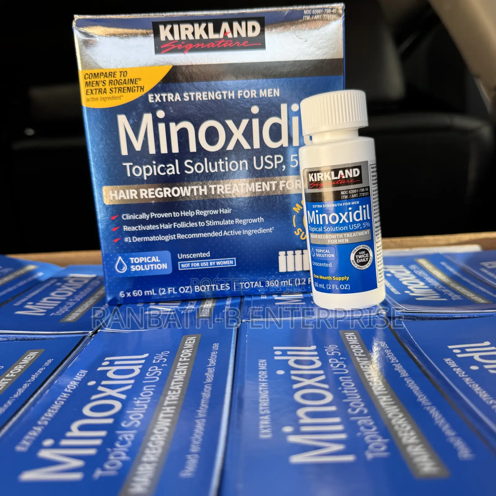 Original Kirkland 5% Minoxidil Liquid (1 Bottle)