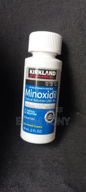 A Bottle Kirkland Signature Minoxidil 5% Topical Solution for Men