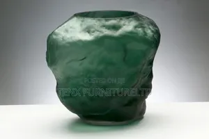 Glass Vase (Emeralds)