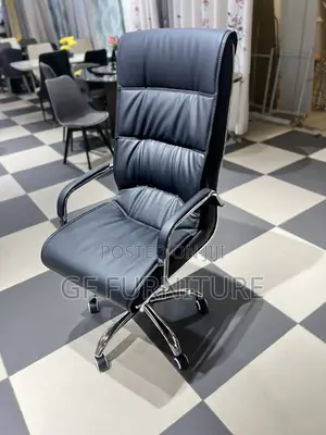 High-Back Leather Office Chair