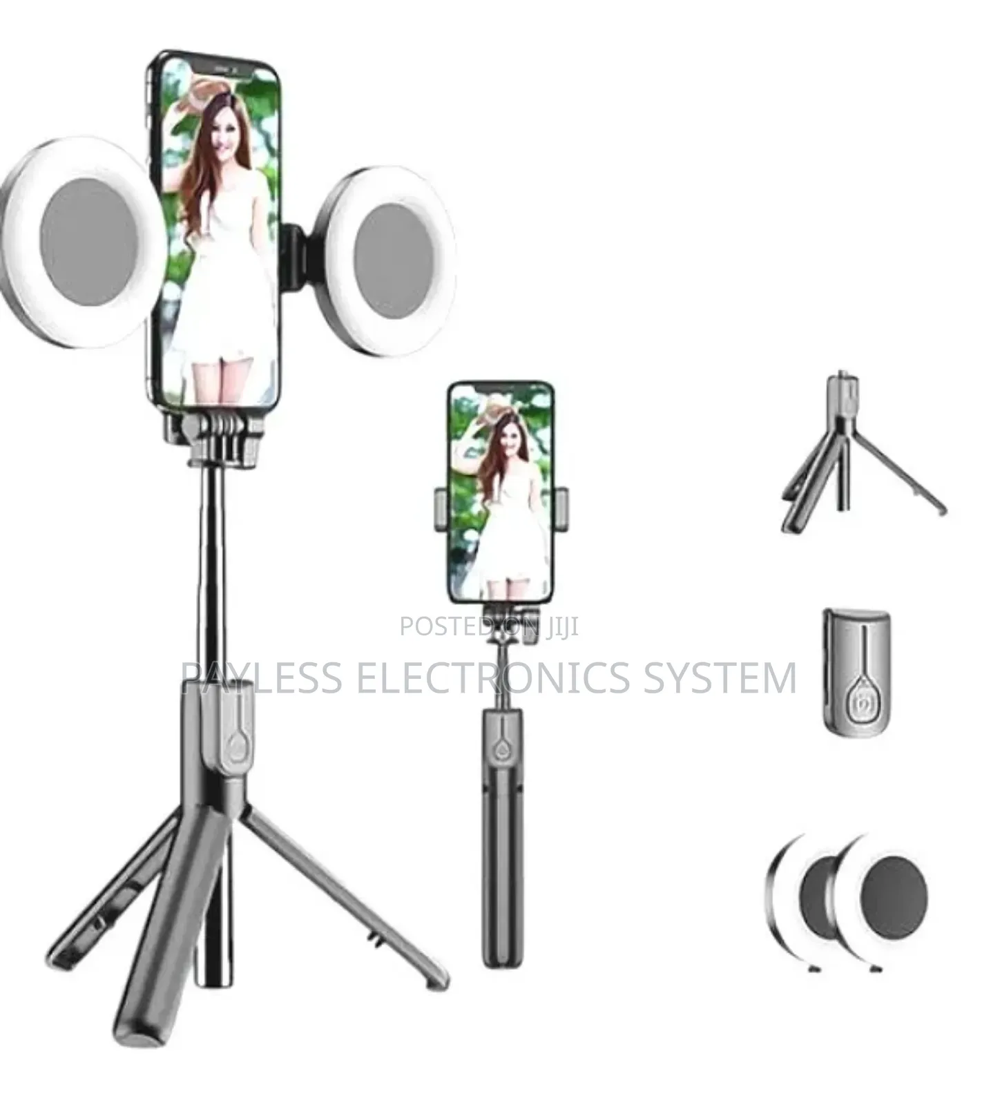 Z6d Selfie Stick Tripod With Wireless Remote and Ring Light