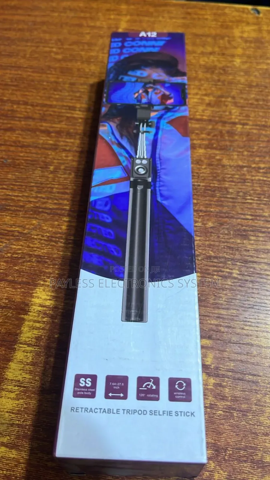A12 3 In 1 Foldable Battery Bluetooth Selfie Stick Bluetooth Tripod