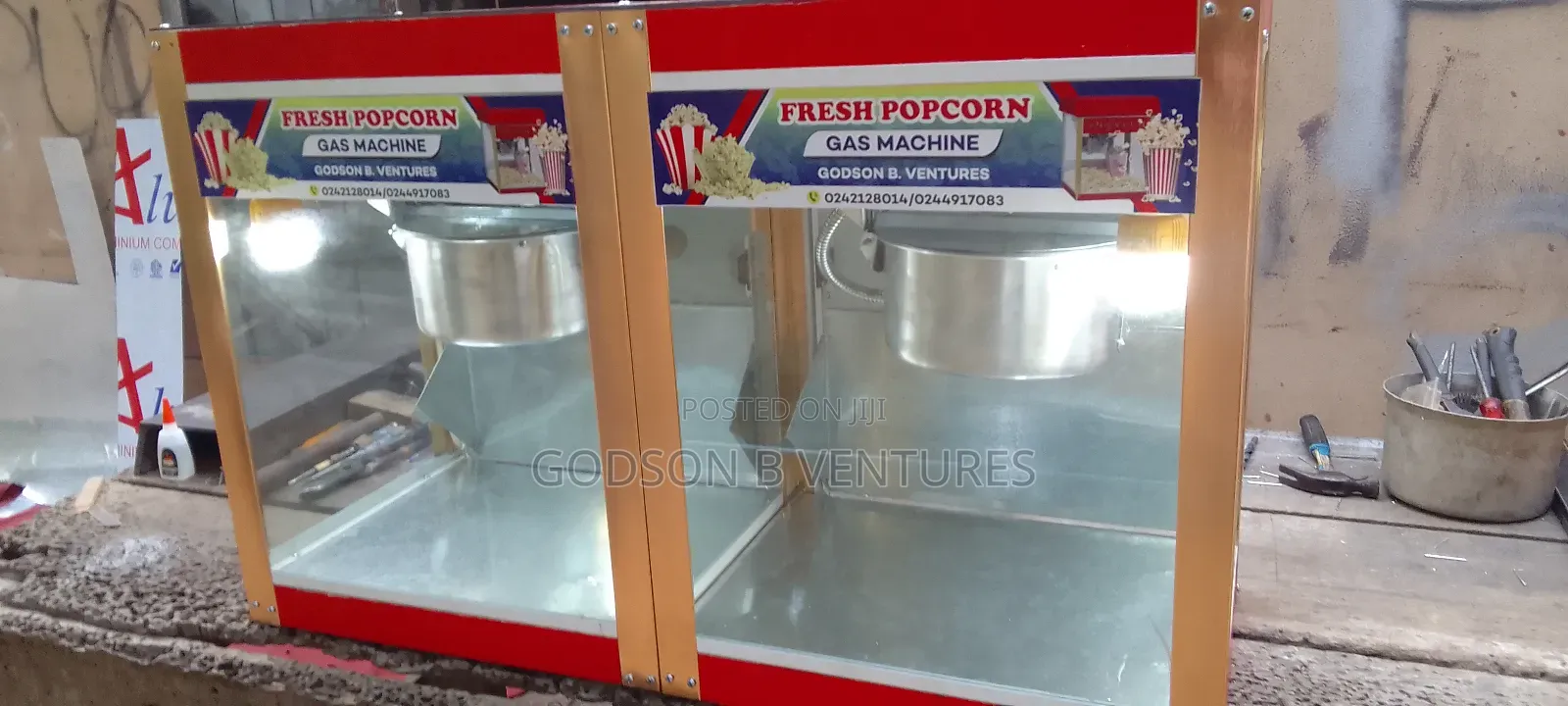 Doubbel Popcorn Machine