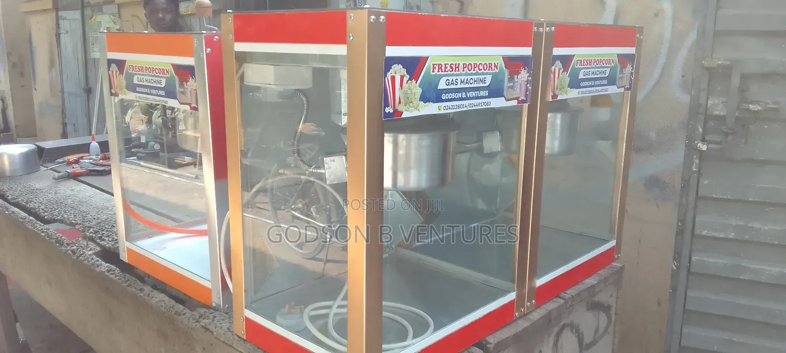 Doubbel Popcorn Machine