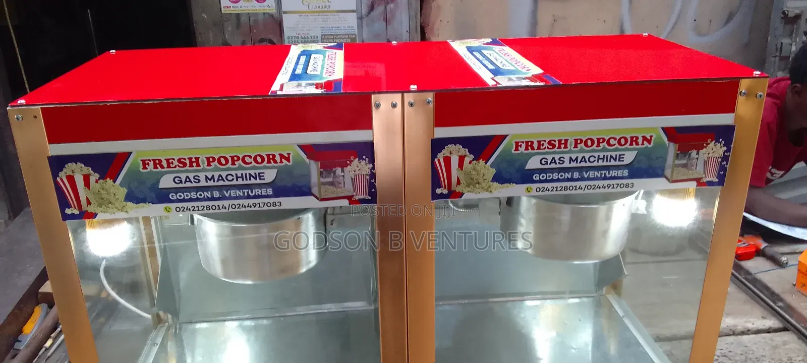 Doubbel Popcorn Machine