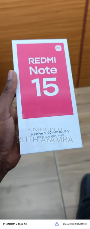 New Xiaomi Redmi Note 15 128 GB Black